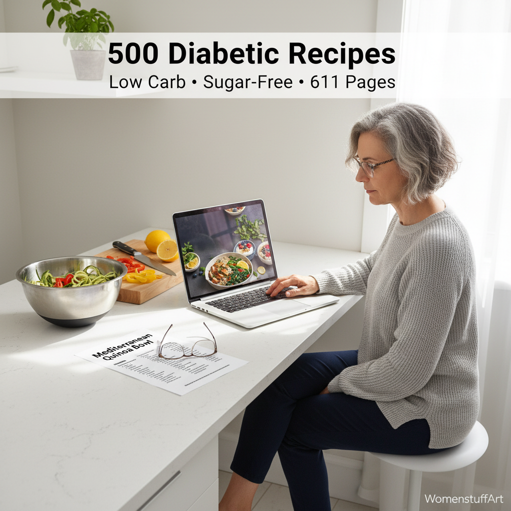 500 Diabetic Recipes Ebook | Low Carb, Sugar-Free (PDF Download)