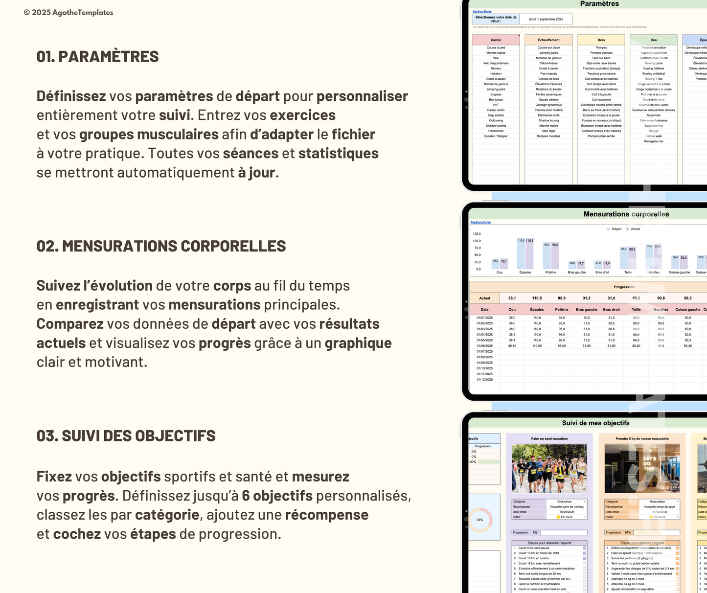 Suivi d'entraînement sportif