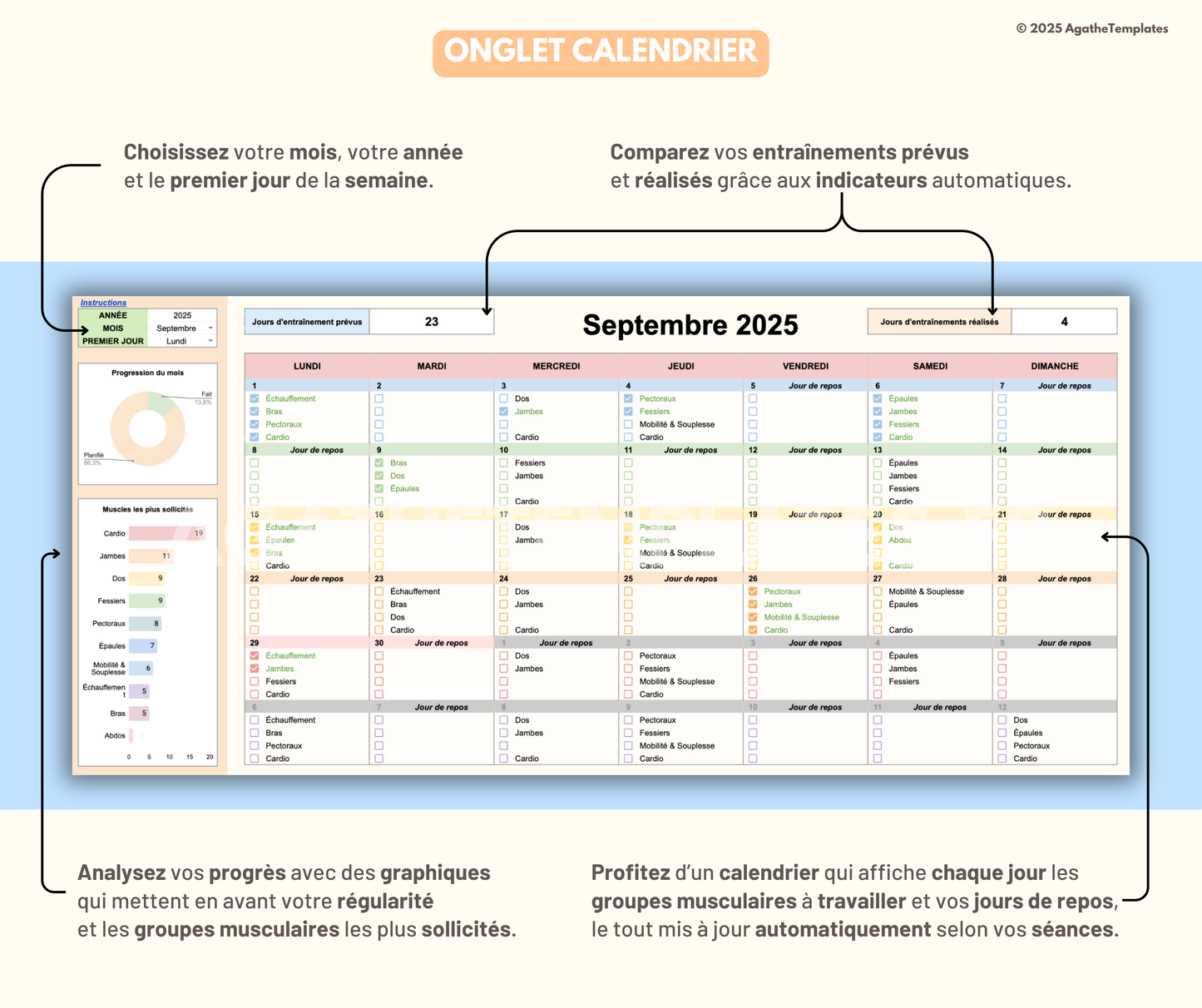 Suivi d'entraînement sportif