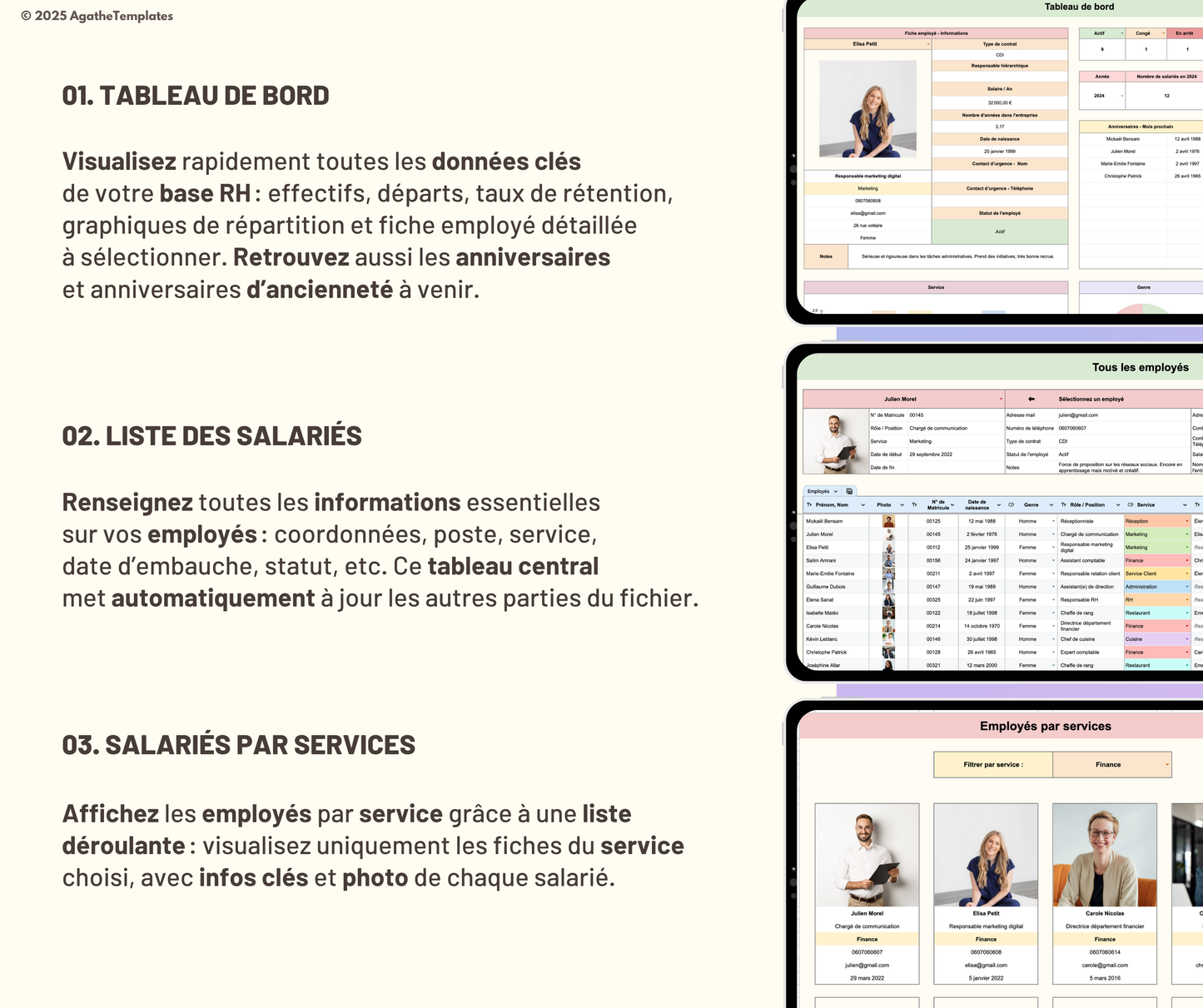 Base de données salariés